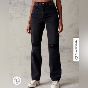 PacSun Washed Black Dad Jeans